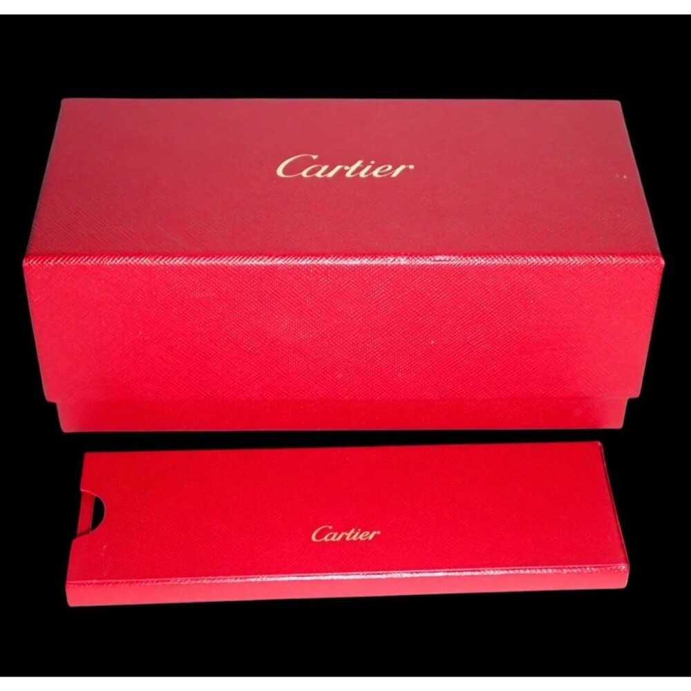 Cartier Red Eyeglass Empty Box with Document Papers in Sleeve Mint Condition